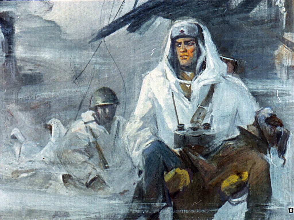 Кадр 6 диафильма «Орден за подвиг»