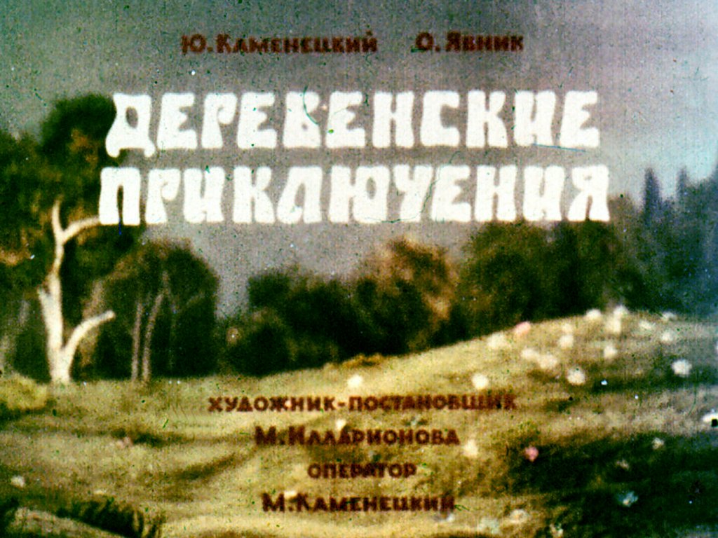 Кадр 1 диафильма «Деревенские приключения»