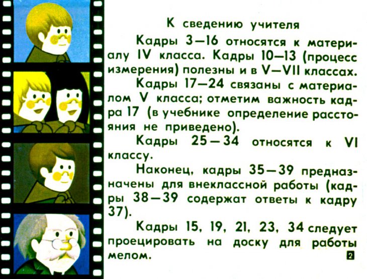 Кадр 2 диафильма «Длины и расстояния»