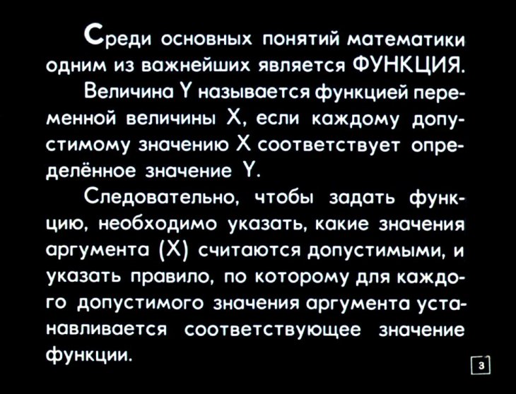 Кадр 3 диафильма «Графики функций и графическое решение уравнений»