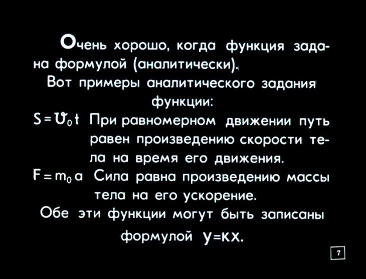 Кадр 7 диафильма «Графики функций и графическое решение уравнений»