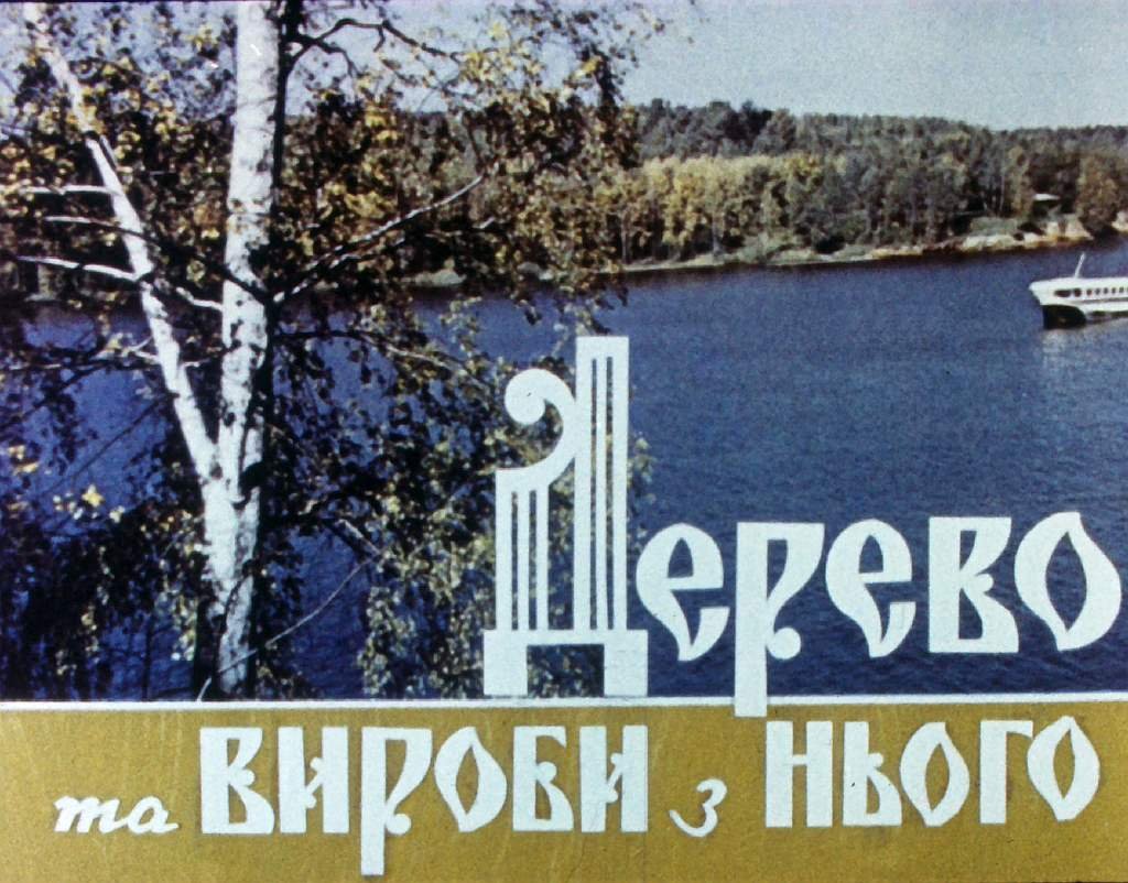 Кадр 2 диафильма «Дерево и изделия из него»