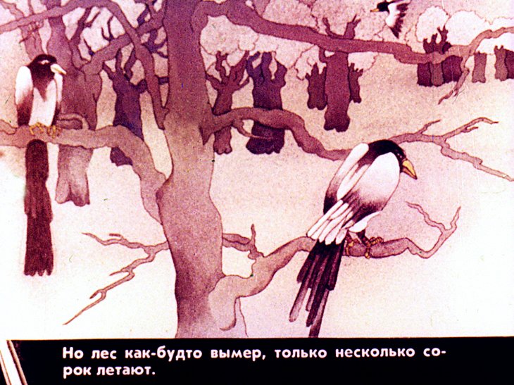 Кадр 7 диафильма «Волк и лиса»