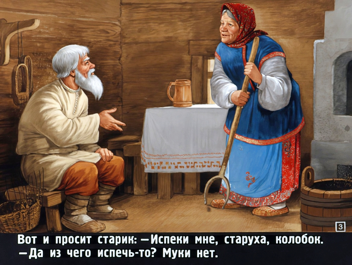 Кадр 3 диафильма «Колобок»
