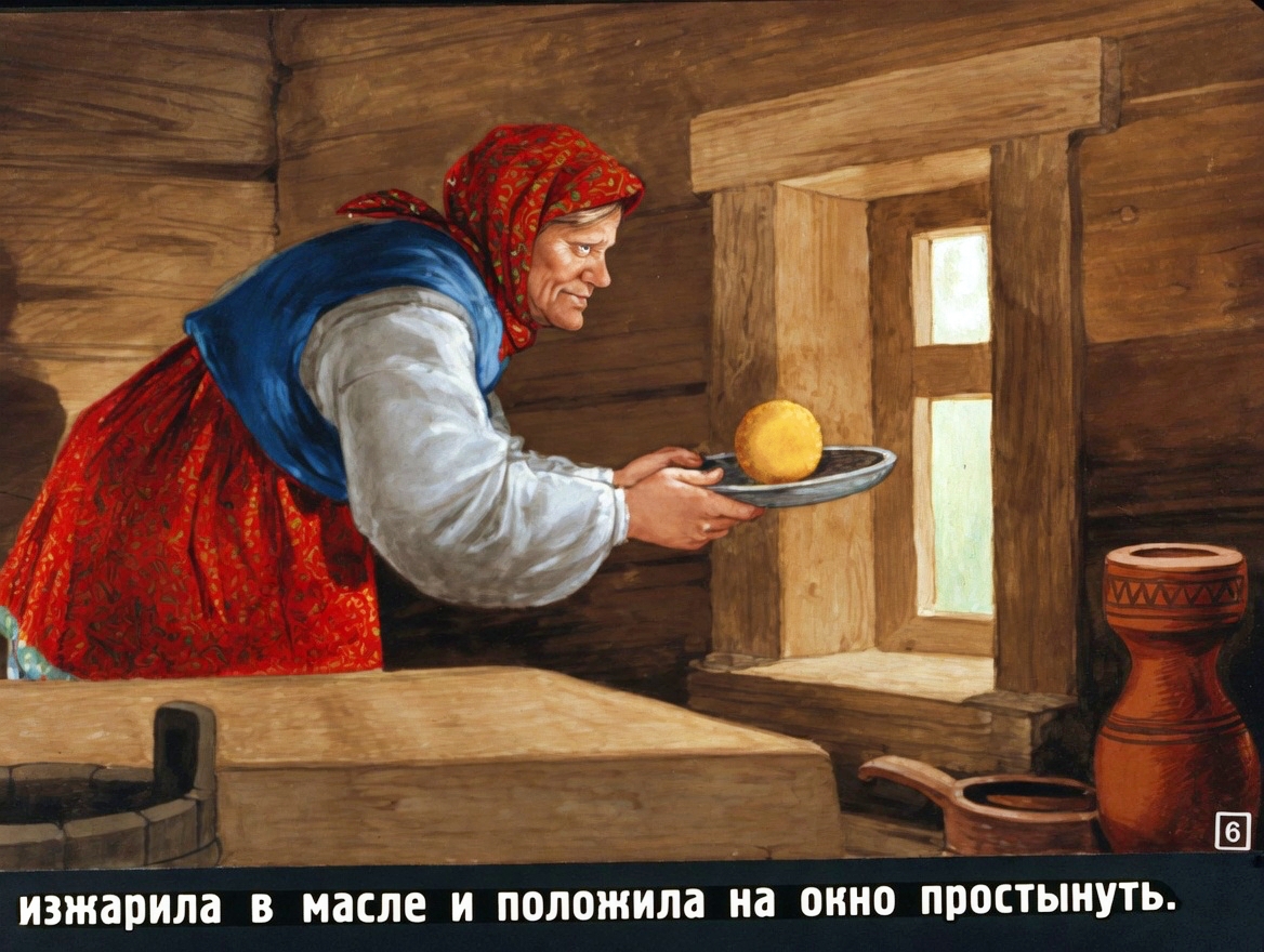 Кадр 5 диафильма «Колобок»