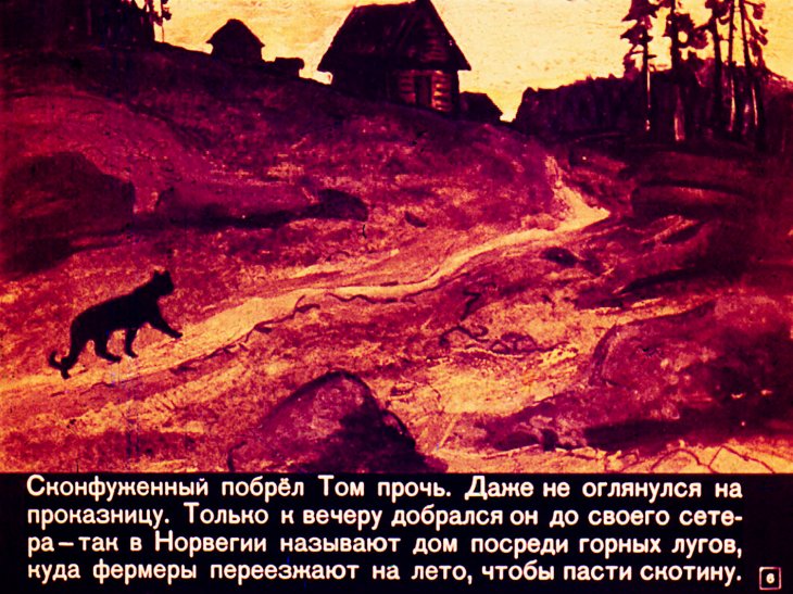 Кадр 6 диафильма «Том в горах»