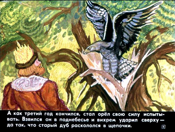 Кадр 5 диафильма «Сказка о морском царе и Настасье Премудрой»