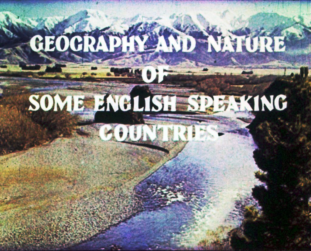 Кадр 1 диафильма «Geography and nature of some english speaking countries. Part 1»