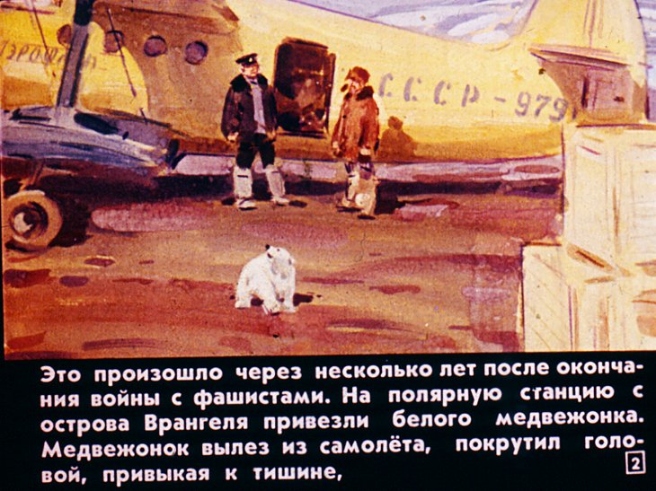 Кадр 2 диафильма «Медвежонок Васька»