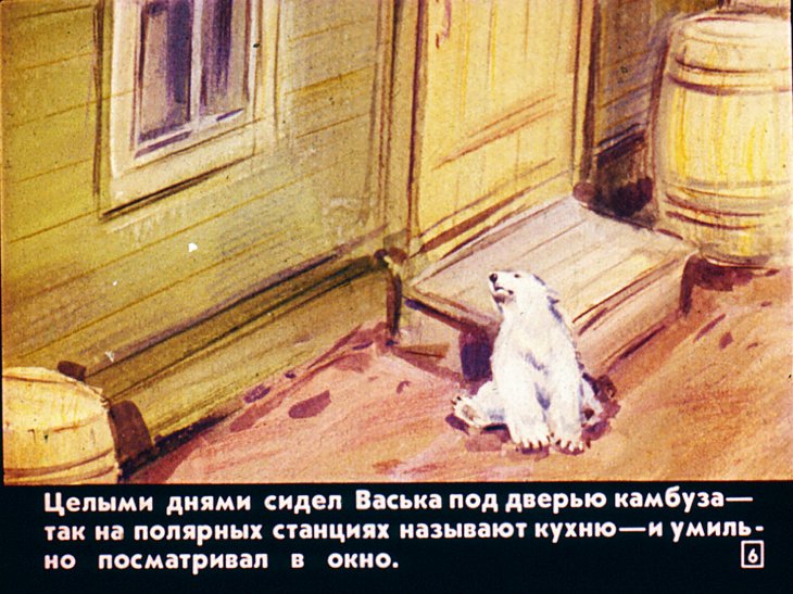 Кадр 6 диафильма «Медвежонок Васька»