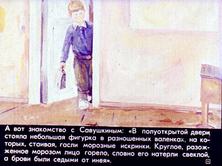 Кадр 6 диафильма «Зимний дуб»