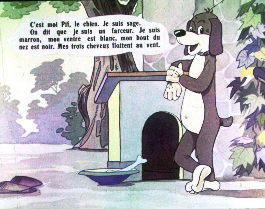 Кадр 2 диафильма «Les histoires amusantes de Pif»