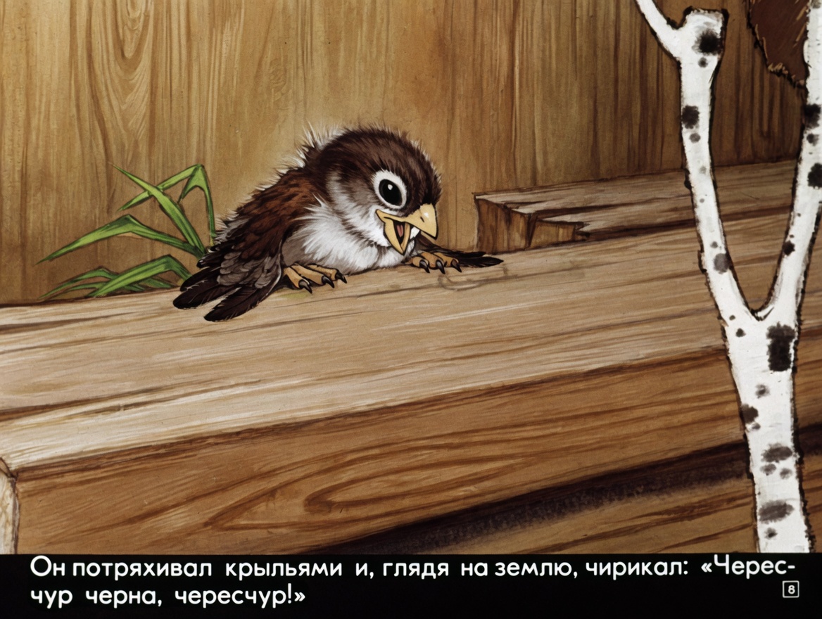 Кадр 5 диафильма «Воробьишко»