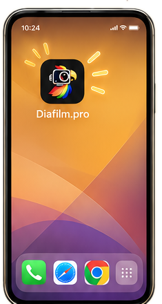 Значок Diafilm.pro на главном экране