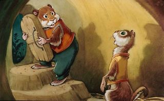 Диафильм «Как Хома страшную историю рассказывал» (1980), обложка