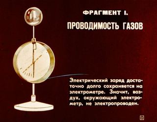 Диафильм «Виды разрядов в газах» (1978), обложка