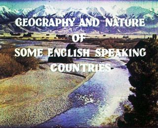 Диафильм «Geography and nature of some english speaking countries. Part 1» (1985), обложка