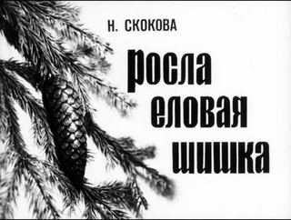 Диафильм «Росла еловая шишка» (1966), обложка
